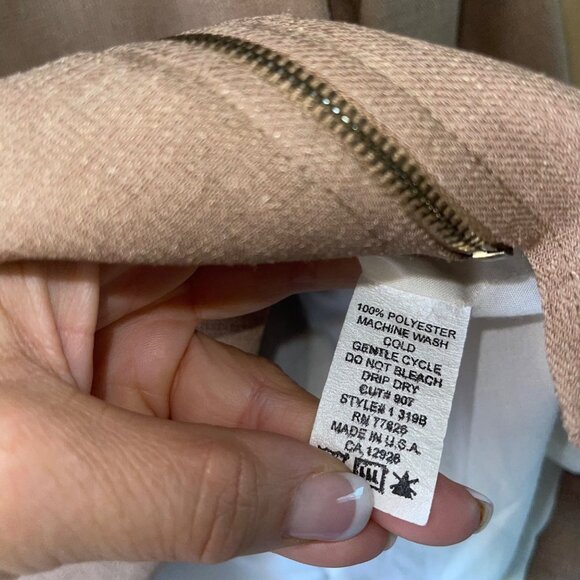 Hana Sport Vintage Womens Jacket Size 8 Tan Zipper Front Pockets Casual - Picture 7 of 10